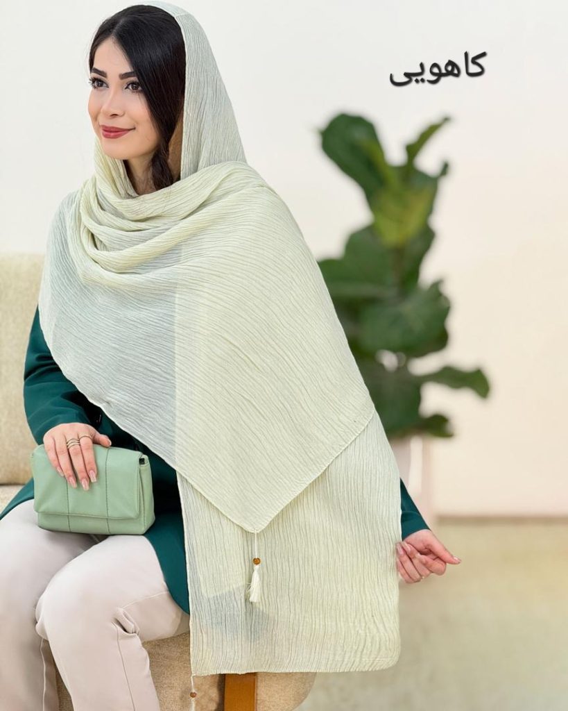 شال پلیسه منگوله دار کد g500