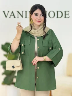شومیز اسپرت آستین پاکتی کد g861