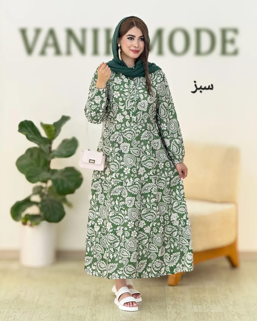 پیراهن ساحلی یقه سه سانت کد h18