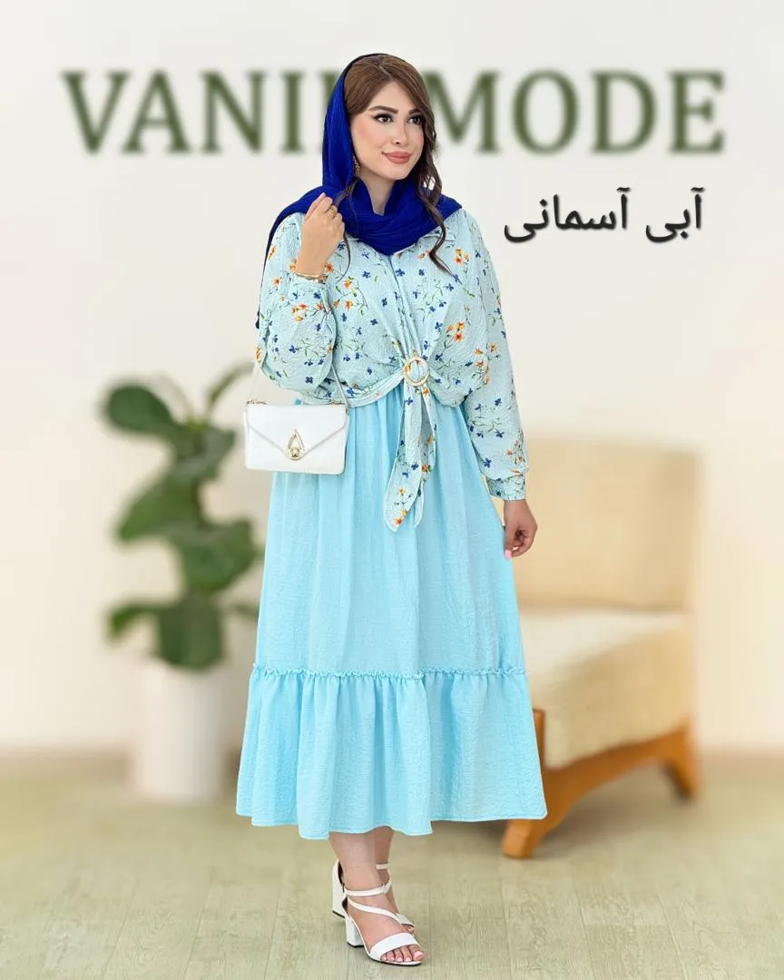 شومیز دامن آستین مچ دار کمر کش کد h70