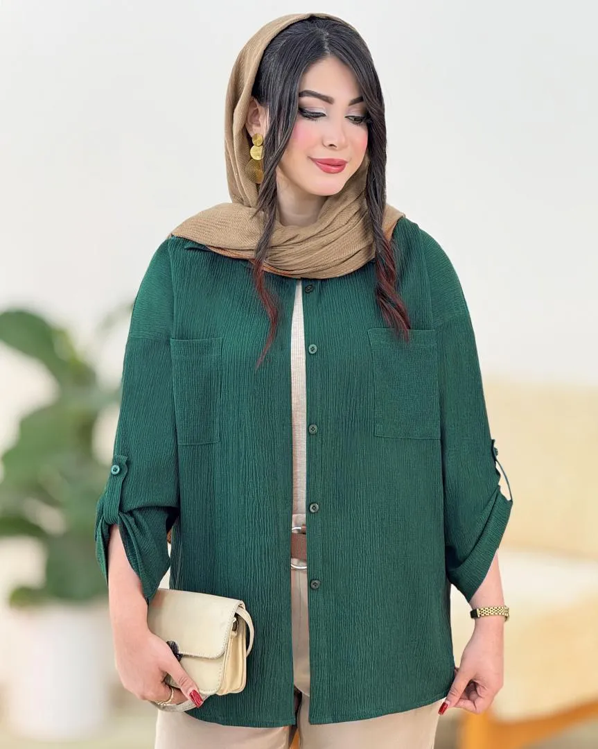 شومیز مراکشی دکمه دار کد g817