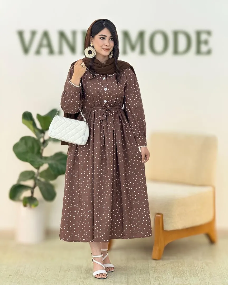 پیراهن ساحلی طرح قلب کد h24