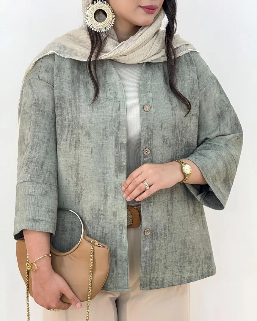 شومیز آبرنگی گازوئیلی کد h23