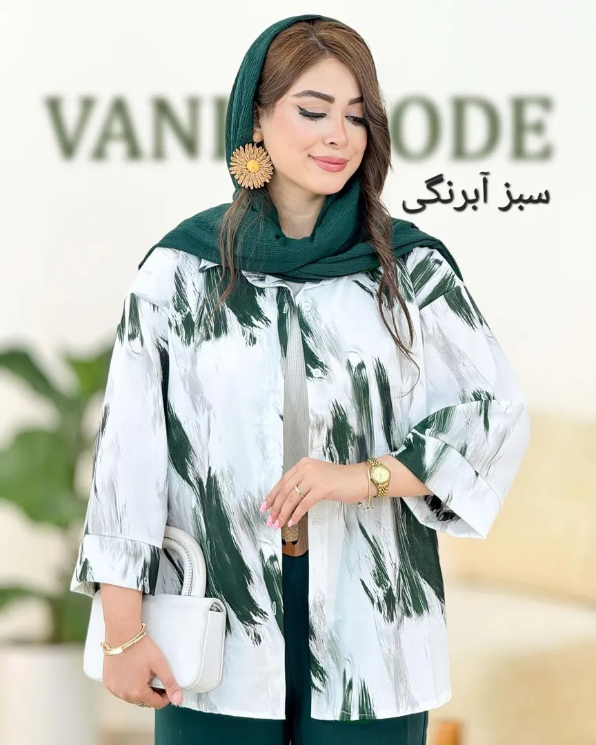 شومیز پری آستین سه ربع کد h36
