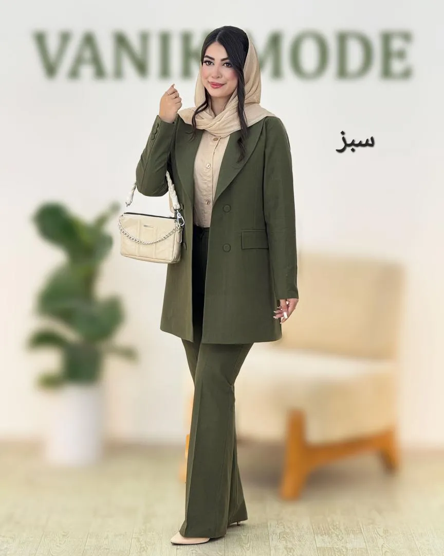 کت شلوار بلیزر لینن کد g865