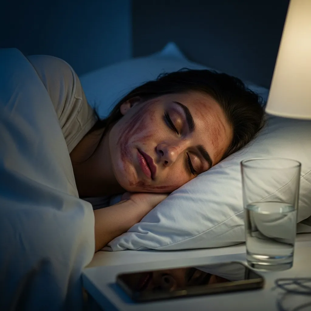 عوارض با آرایش خوابیدن