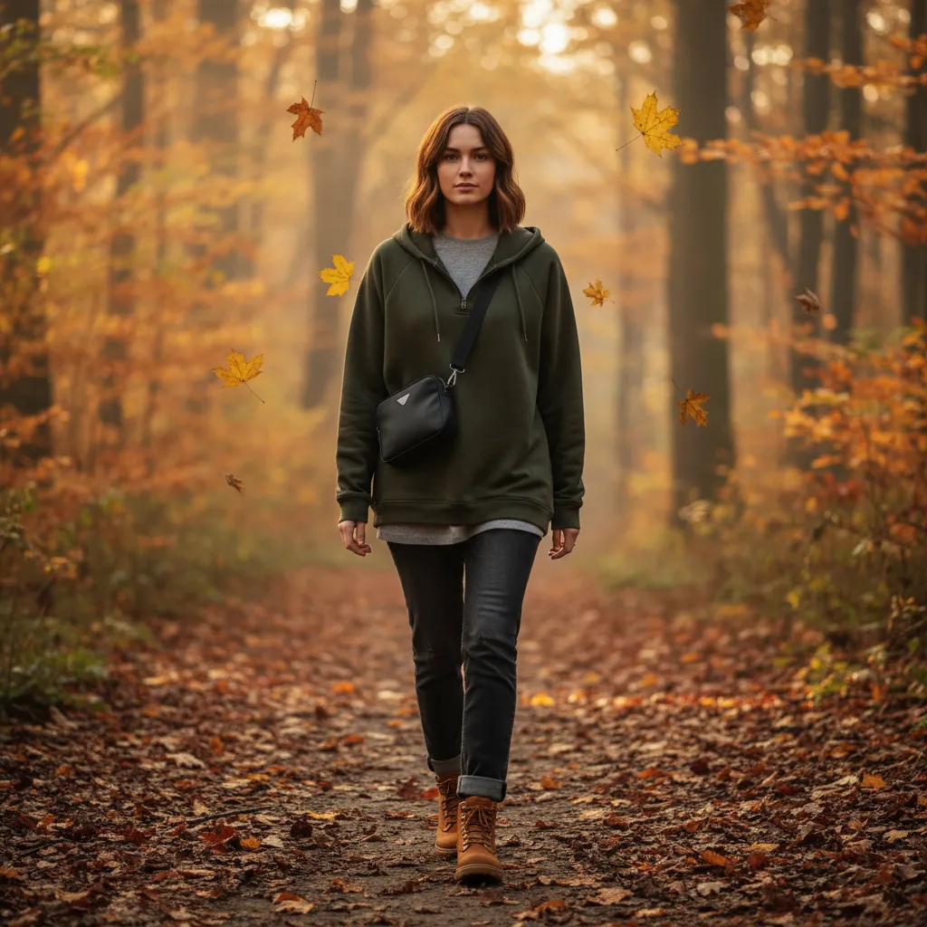 تیپ پاییزی دخترانه اسپرت