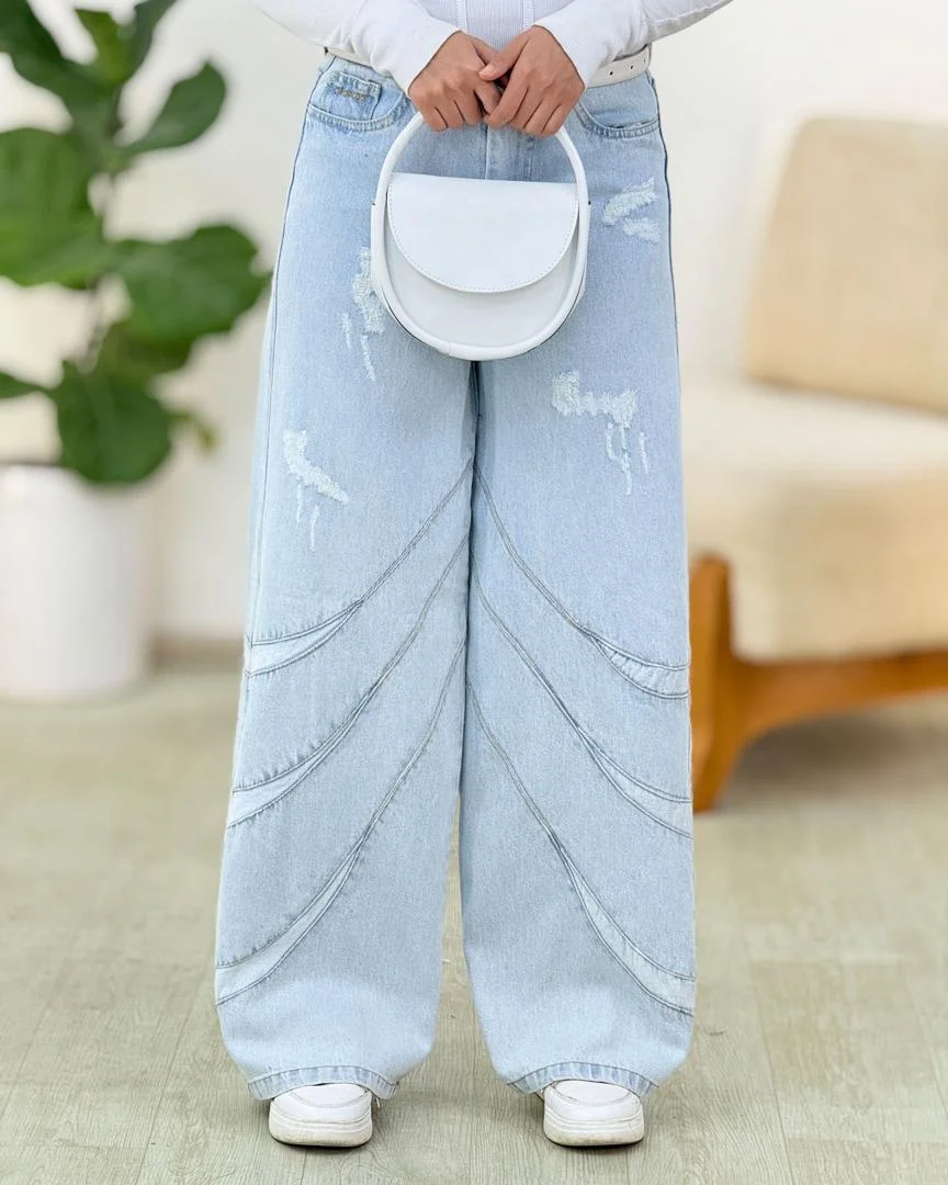 شلوار واید لگ کدg927