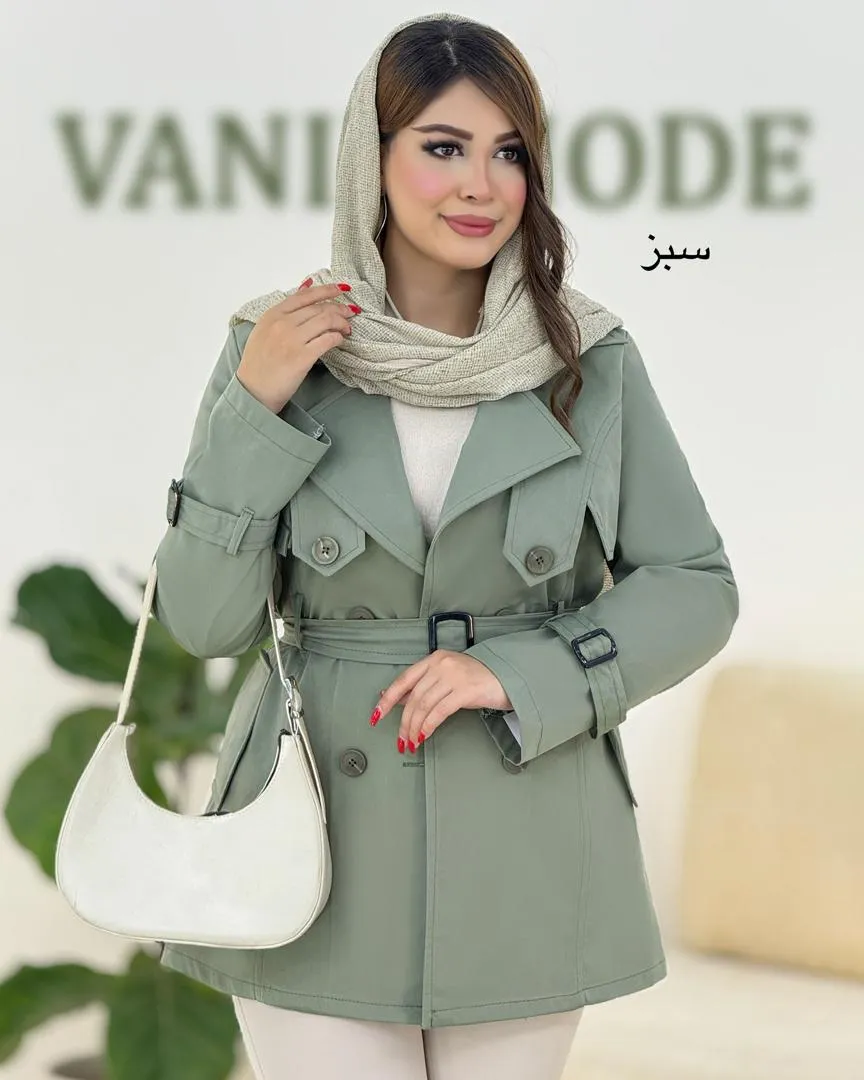 ترنچ کت بنددار کتان زارا کد h473