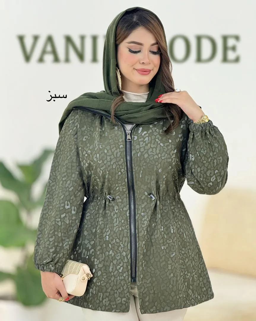 بارانی کلاه دار سلیکونی طرح دار کد h465