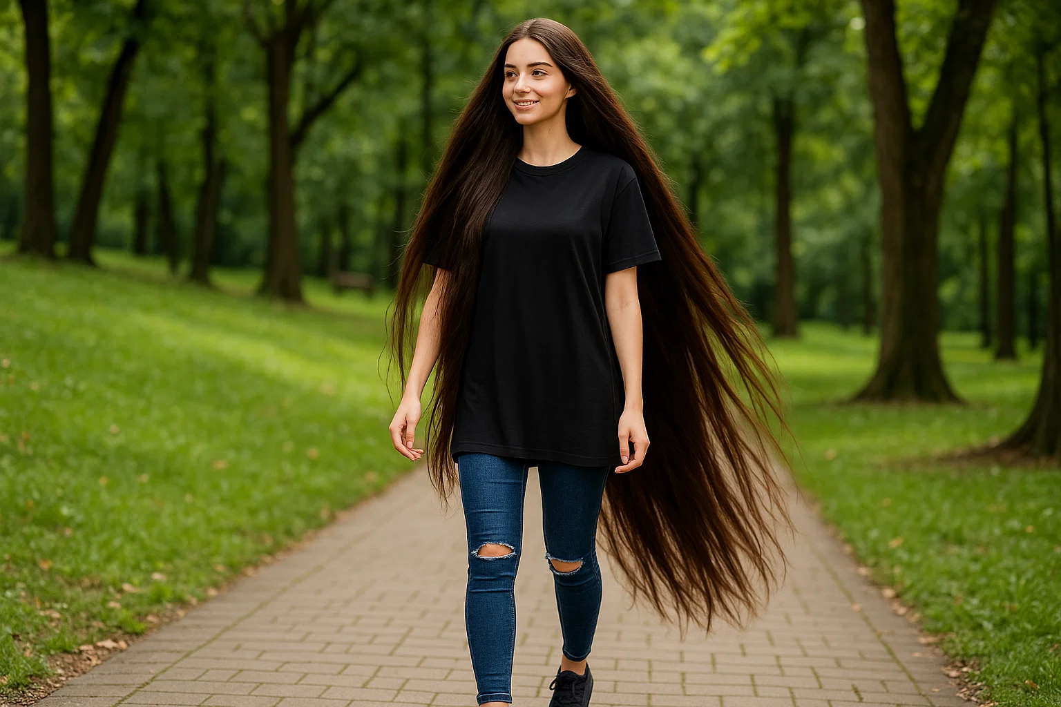 استایل با تیشرت لانگ دخترانه