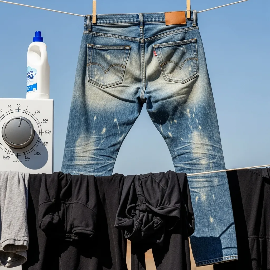 چگونه رنگ شلوار لی مشکی را برگردانیم