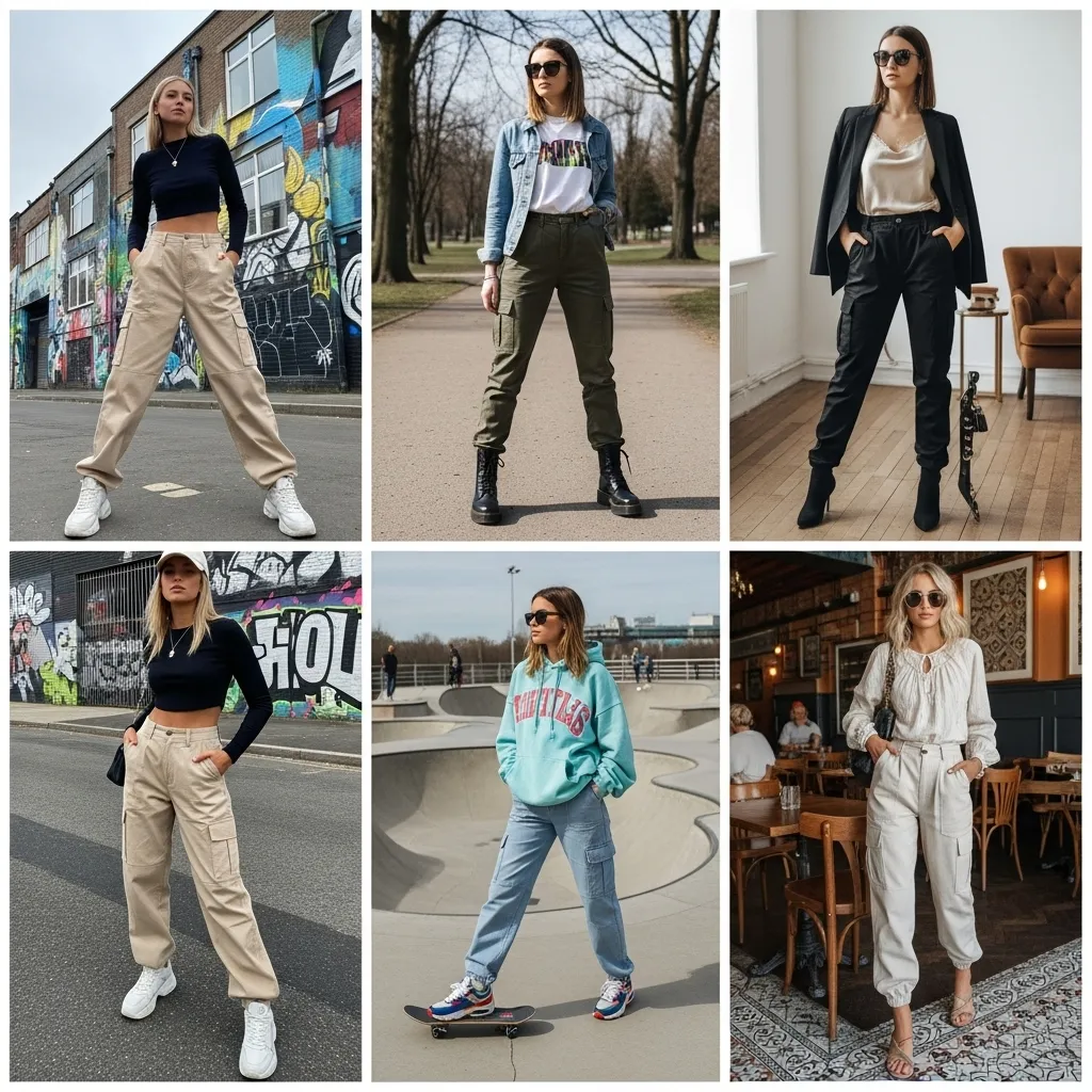 شلوار کارگو دخترانه با چی ست میشه