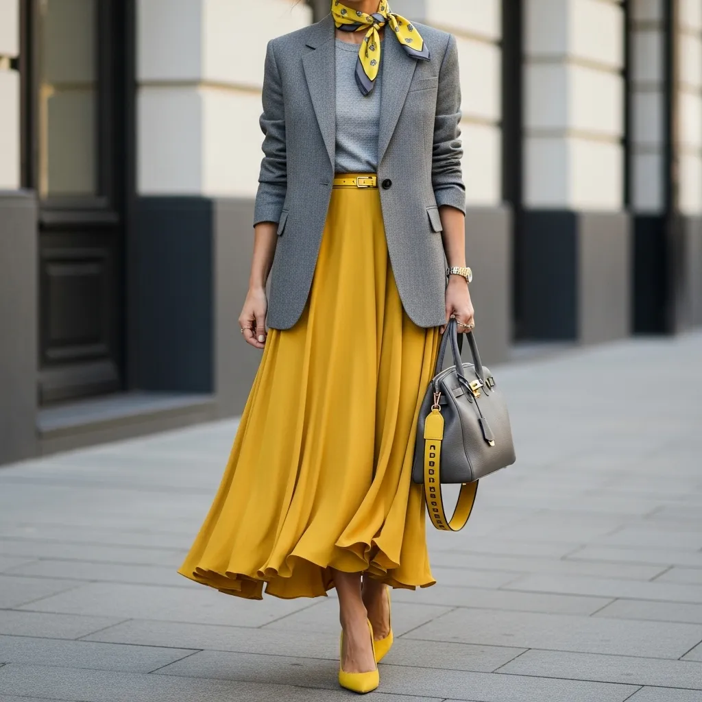 پیراهن لیمویی با چه رنگی ست میشود