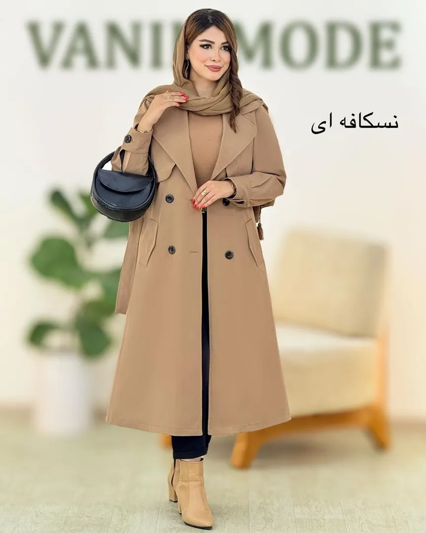 ترنچ کت یقه انگلیسی بلند کد h470