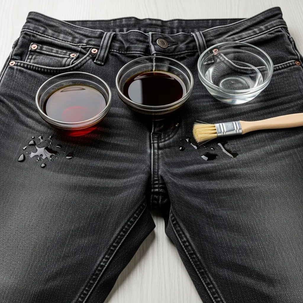 چگونه رنگ شلوار لی مشکی را برگردانیم