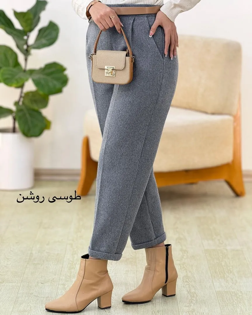 شلوار فوتر پیلی دار کد h498