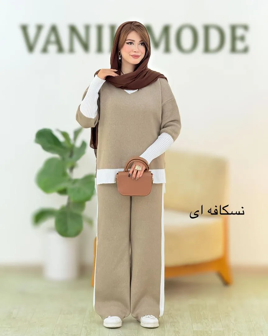 ست بلوز شلوار آستین کشبافت کد h529