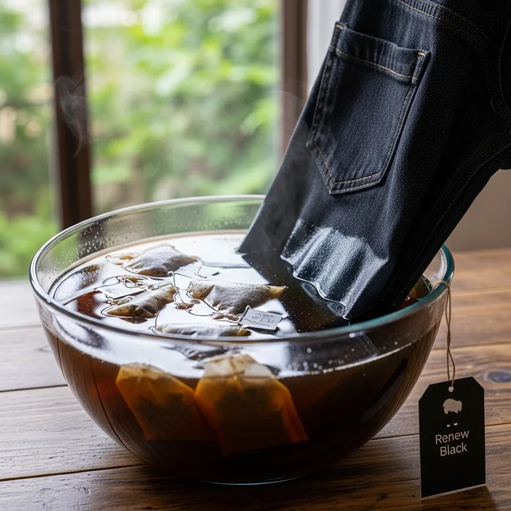 چگونه رنگ شلوار لی مشکی را برگردانیم