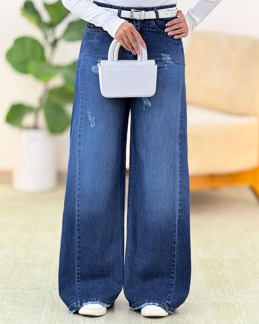 شلوار شافل زاپ دار کد H407