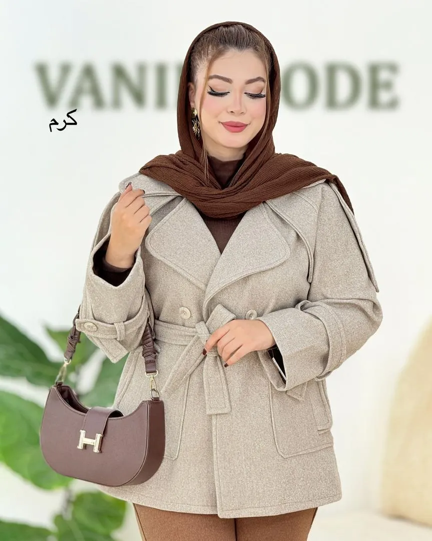 پالتو فوتریقه انگلیسی 6 دکمه h616