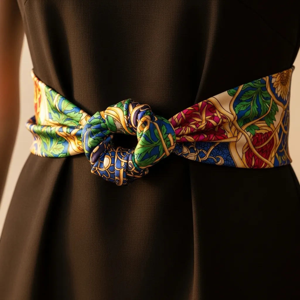 بستن اسکارف دور کمر