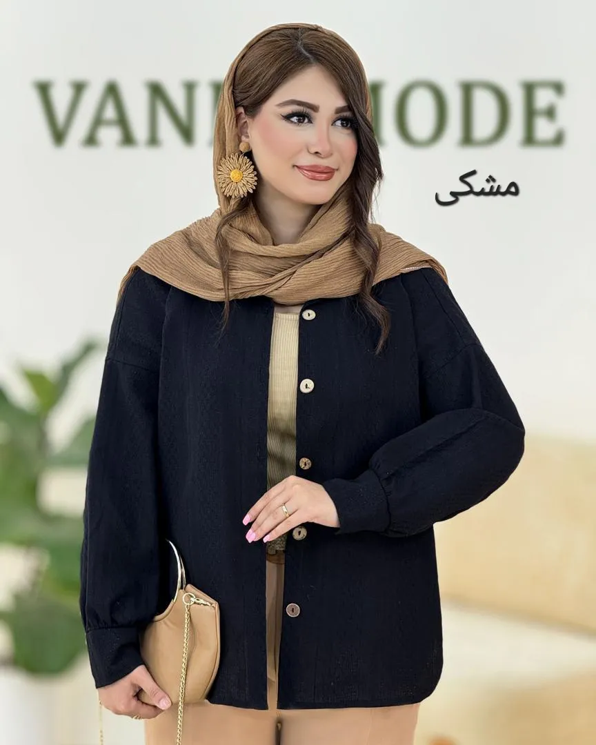 شومیز بغل دکمه دار کوکدوزی کد h59