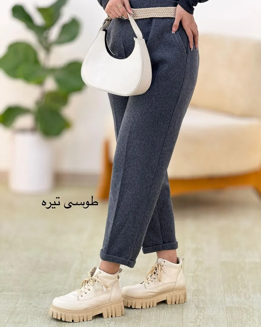 شلوار فوتر پیلی دار کد h498