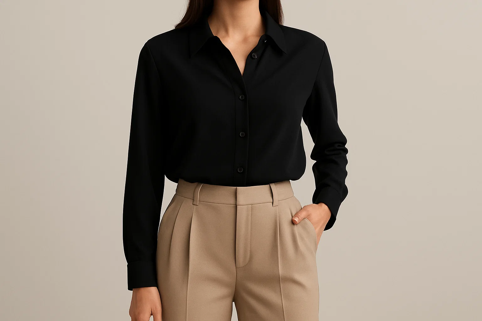 شومیز مشکی با چه شلواری بپوشیم