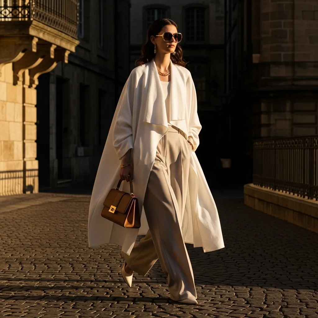 استایل با مانتو سفید