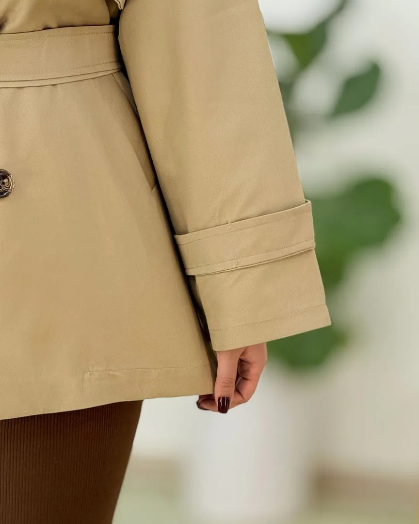 ترنچ کت آستر دار کد h439