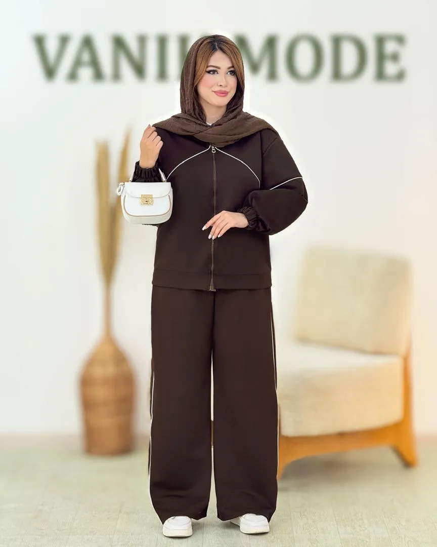 ست سویشرت شلوار خط دار کد h760