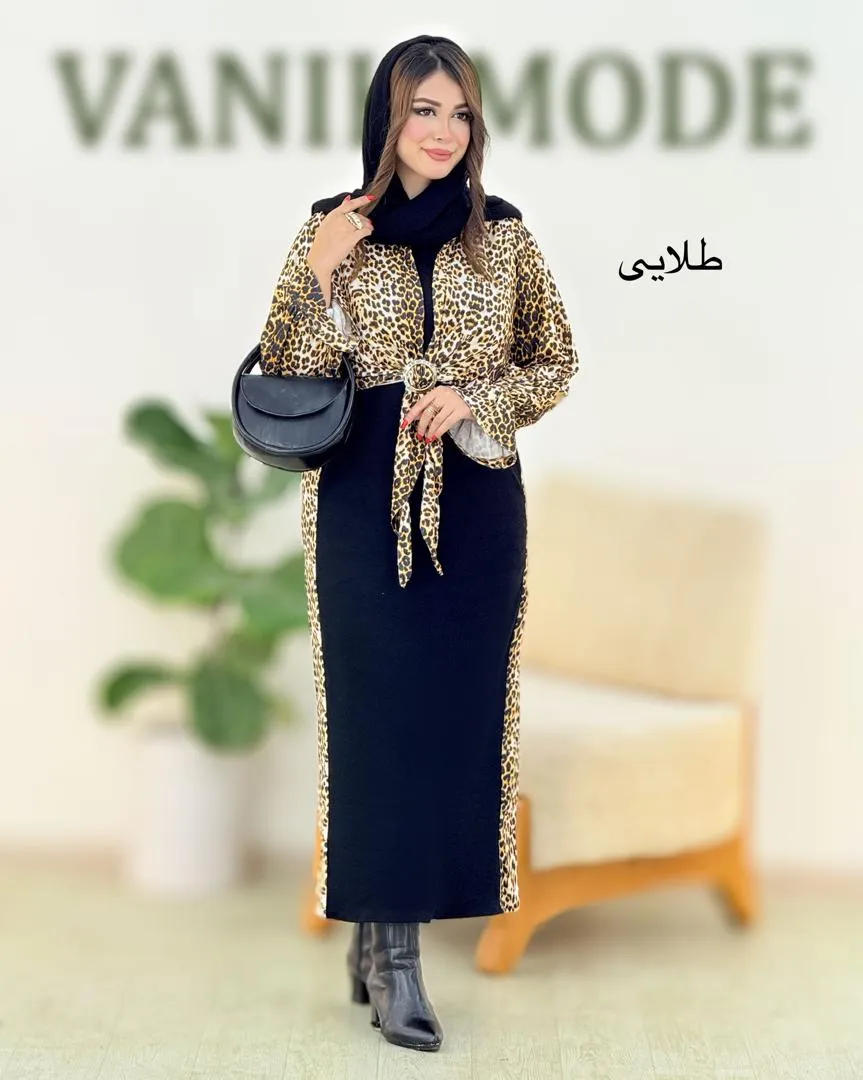 ست شومیز سارافون پلنگی کد h505