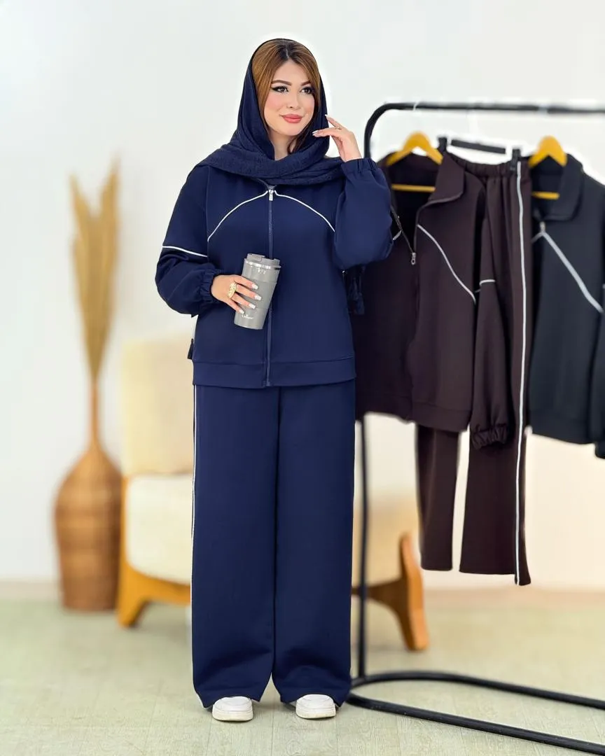 ست سویشرت شلوار خط دار کد h760