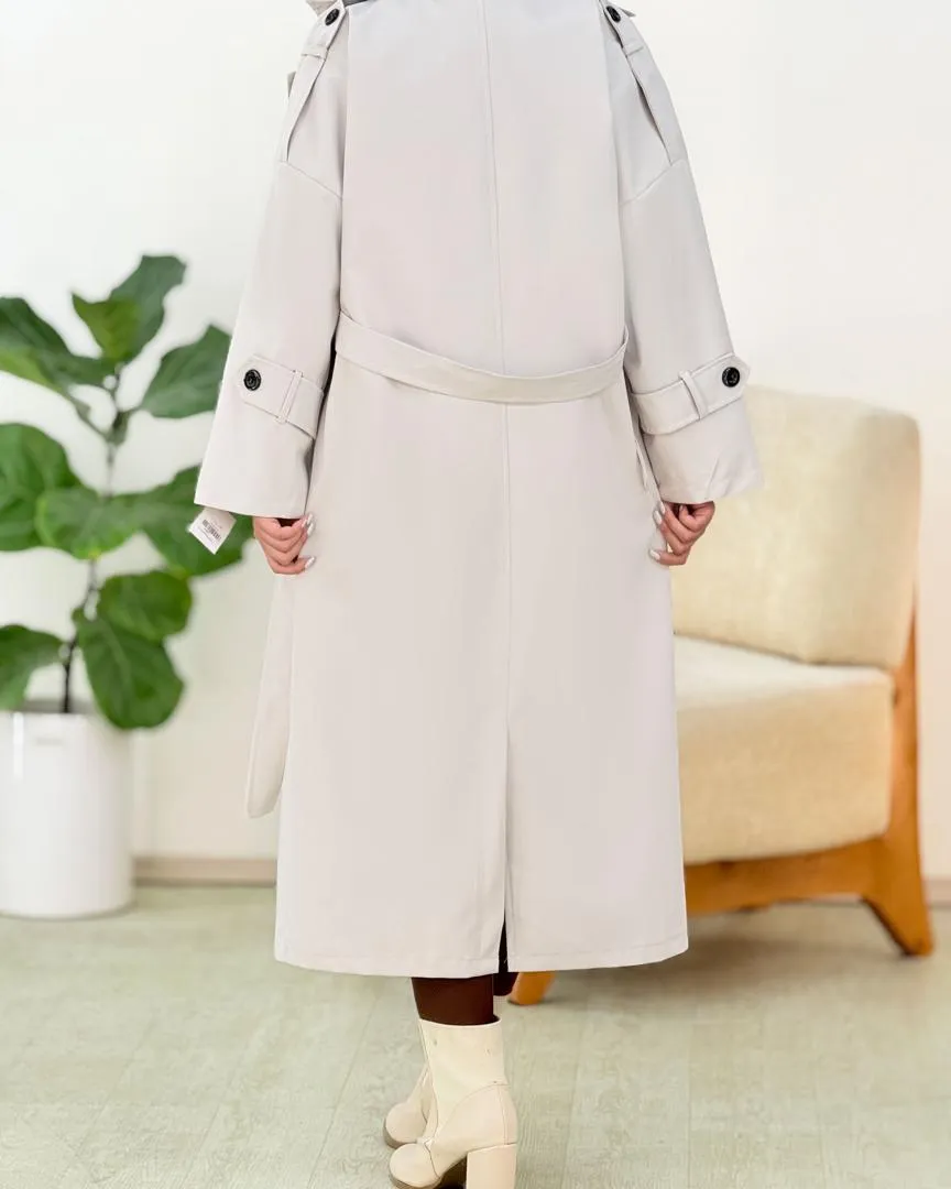 بارانی بلند آستردار کد h788