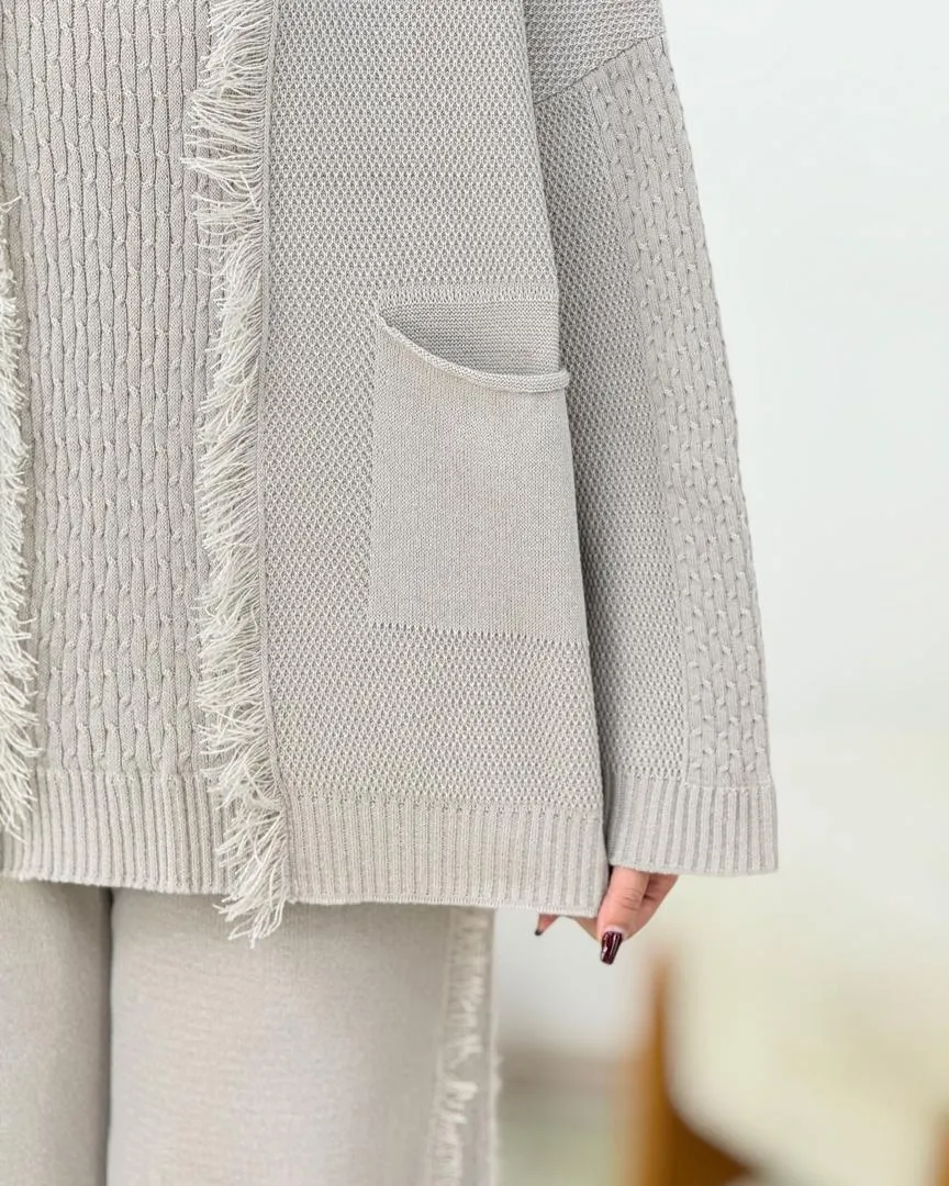 ست بلوز شلوار جلو ریش دار کد h649