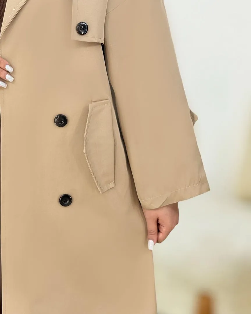 بارانی بلند آستردار کد h788