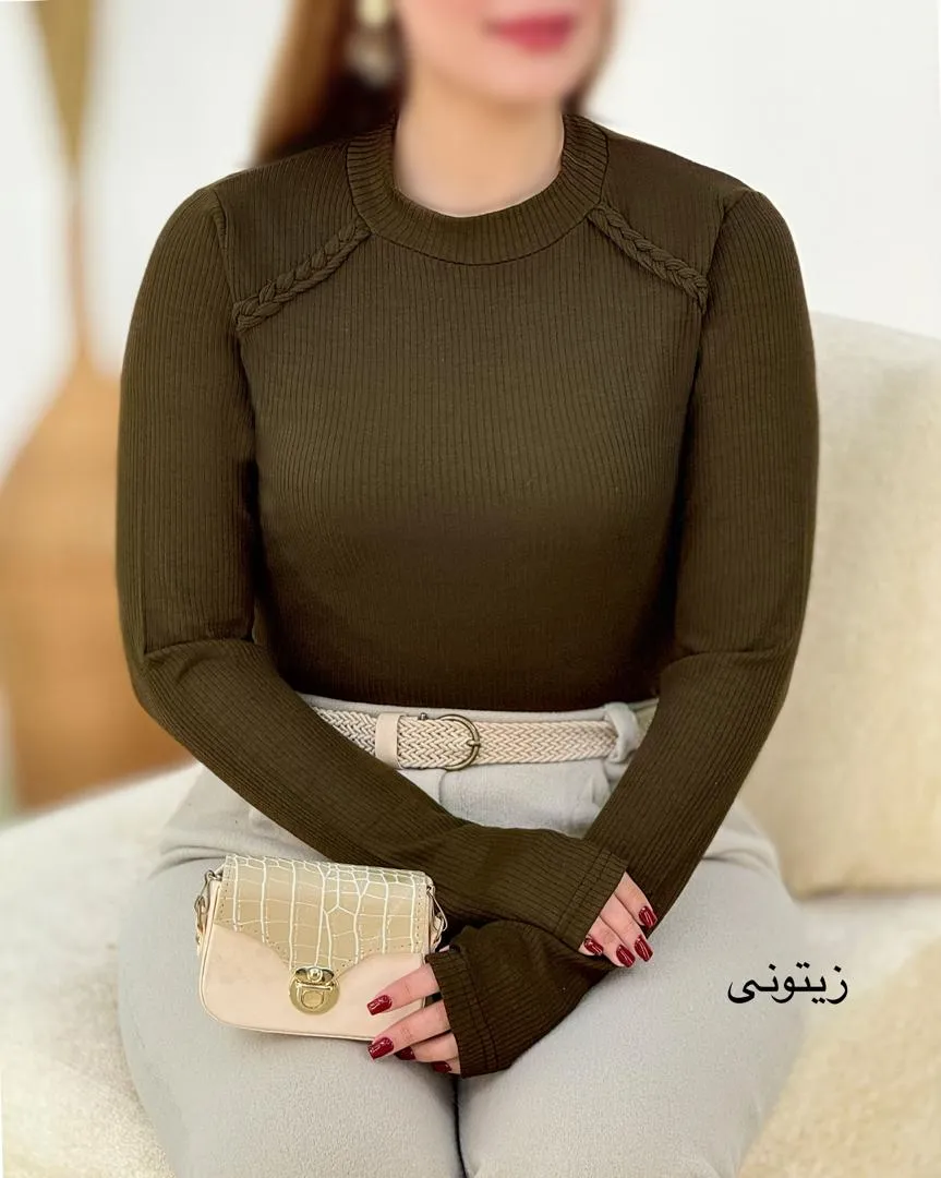 بلوز آستین فینگردار فانریپ کد h778