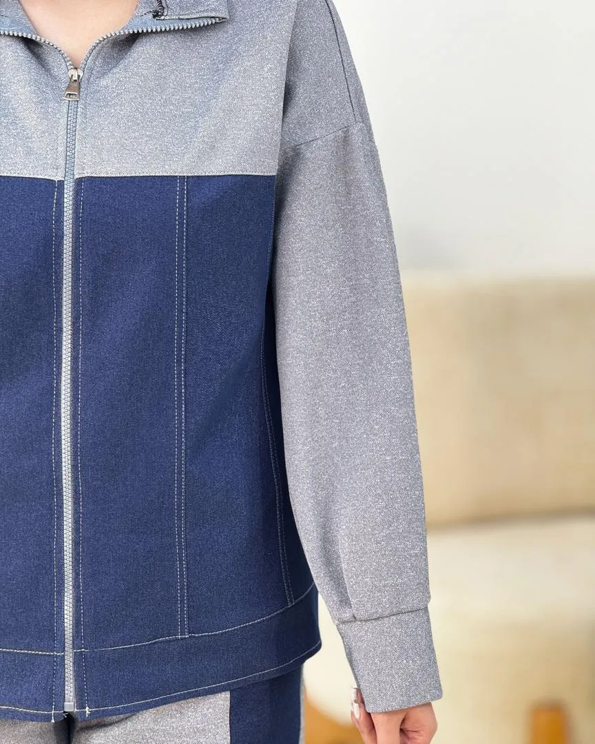 ست سویشرت شلوار ترکیبی کد h797