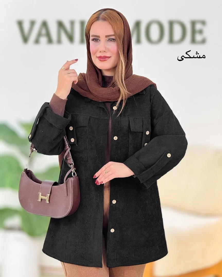 مانتو کبریتی آستین پاگون دار کد h791