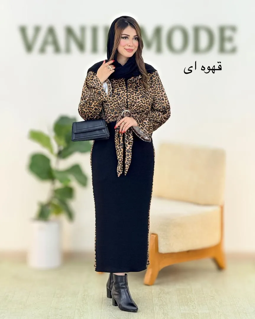 ست شومیز سارافون پلنگی کد h505