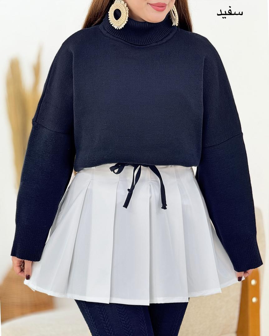 دامن کوتاه پیل دار کد h908