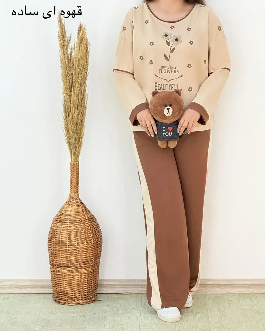 ست بلوز شلوار طرح گل کد h830