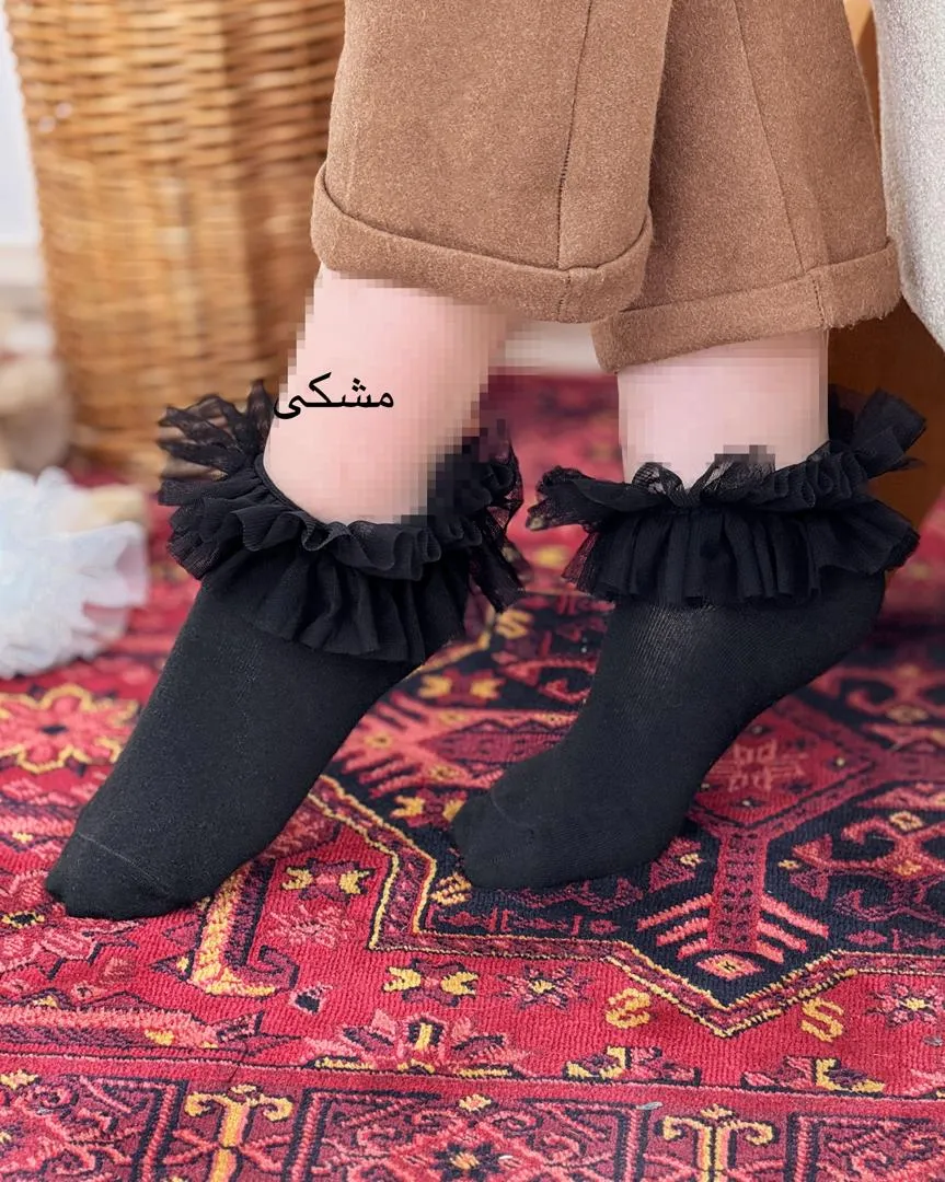 جوراب زنانه لبه تور کد h868