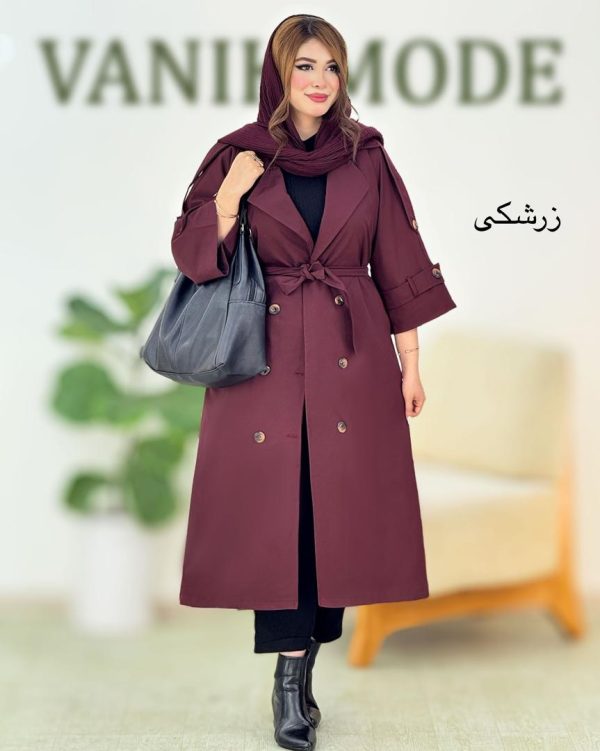 بارانی بلند آستردار کد h800