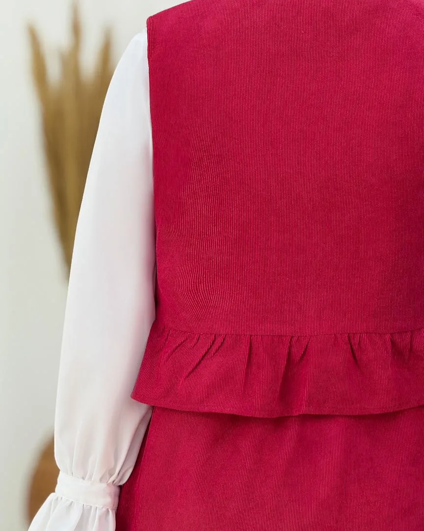 ست ژیله دامن چین دار کد H871