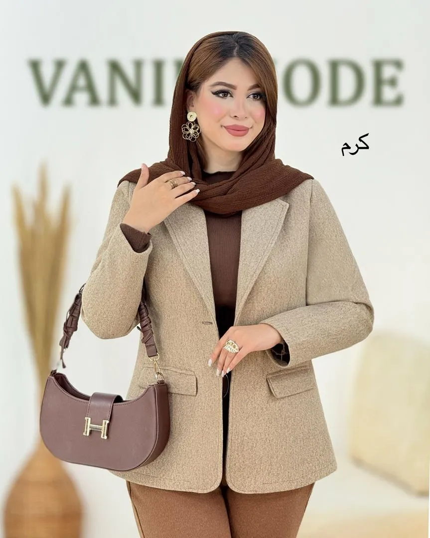 پالتو فوتر دو جیب زنانه کد H895