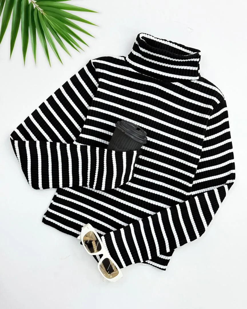 یقه اسکی آستین بلند زبرا کد h453