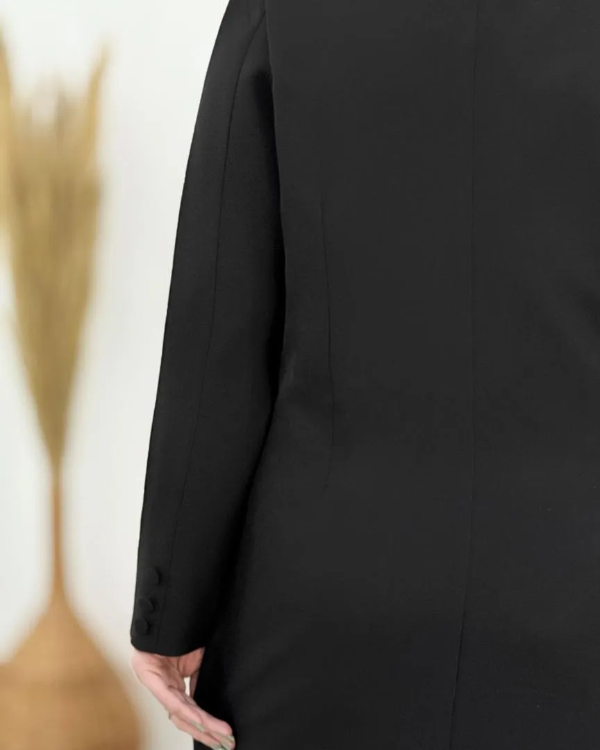 کت شلوار یقه آرشال زنانه کد h907