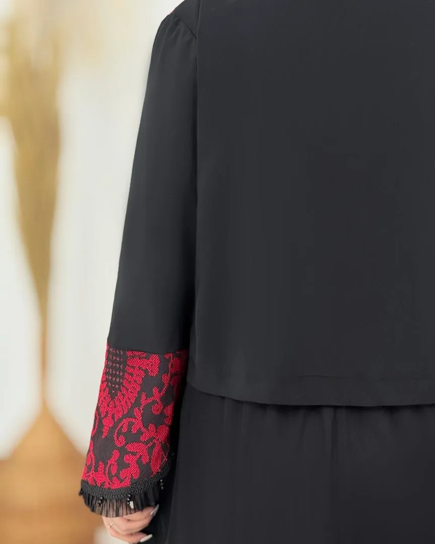 ست کت یلدا و دامن تور آستردار کد h806